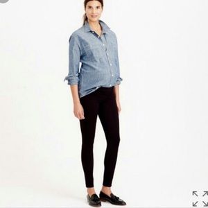JCrew maternity toothpick ankle black skinny jeans